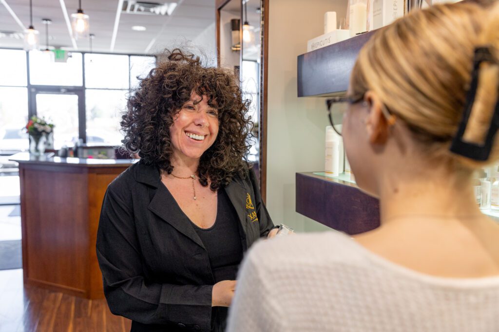 A Xanadu provider is walking a patient through the process for lip filler in Fort Collins.